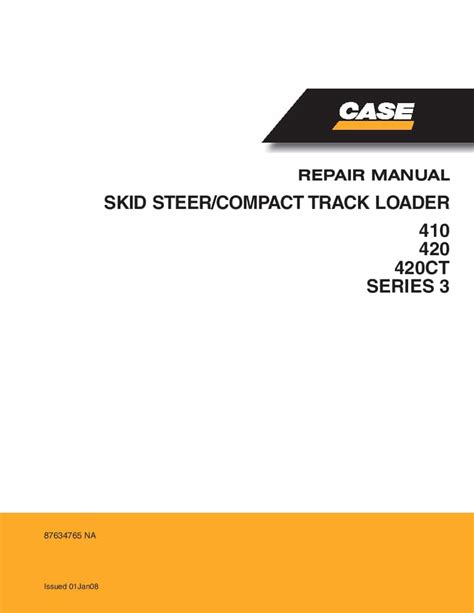 case 420 skid steer manual|410/420 SKID STEER Service Manual.